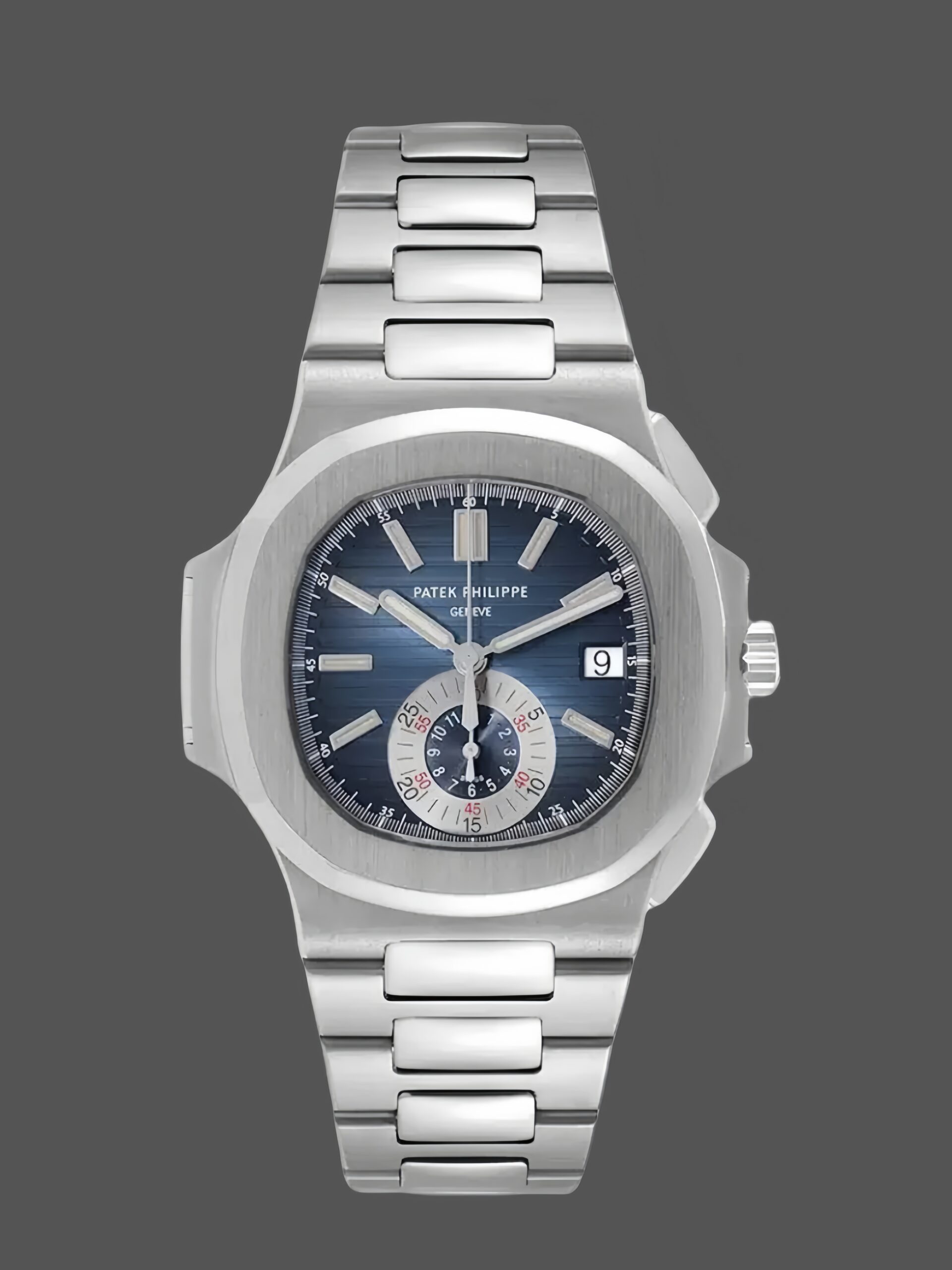 Patek Philippe Nautilus Chronograph Stainless Steel Blue Dial 5980 1A 001
