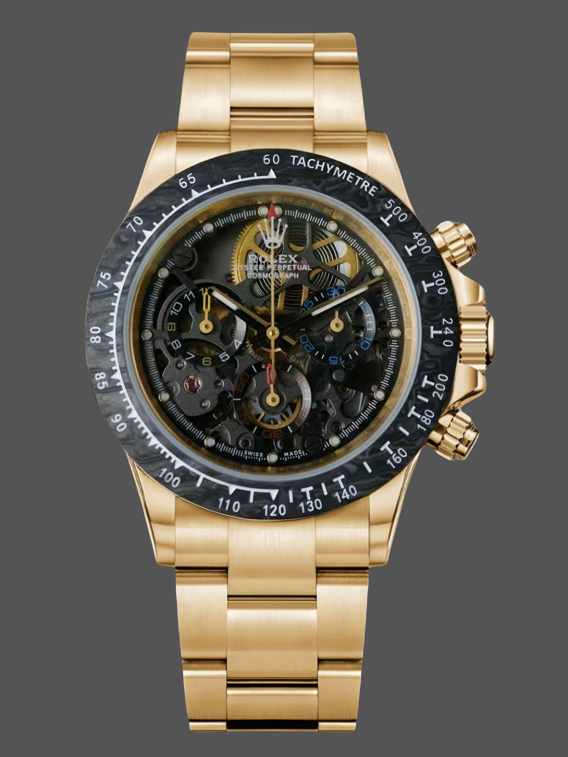 Rolex Daytona 116508 Artisans de GenÃƒÂ¨ve Skeleton Dial Steel Case Replica Watch