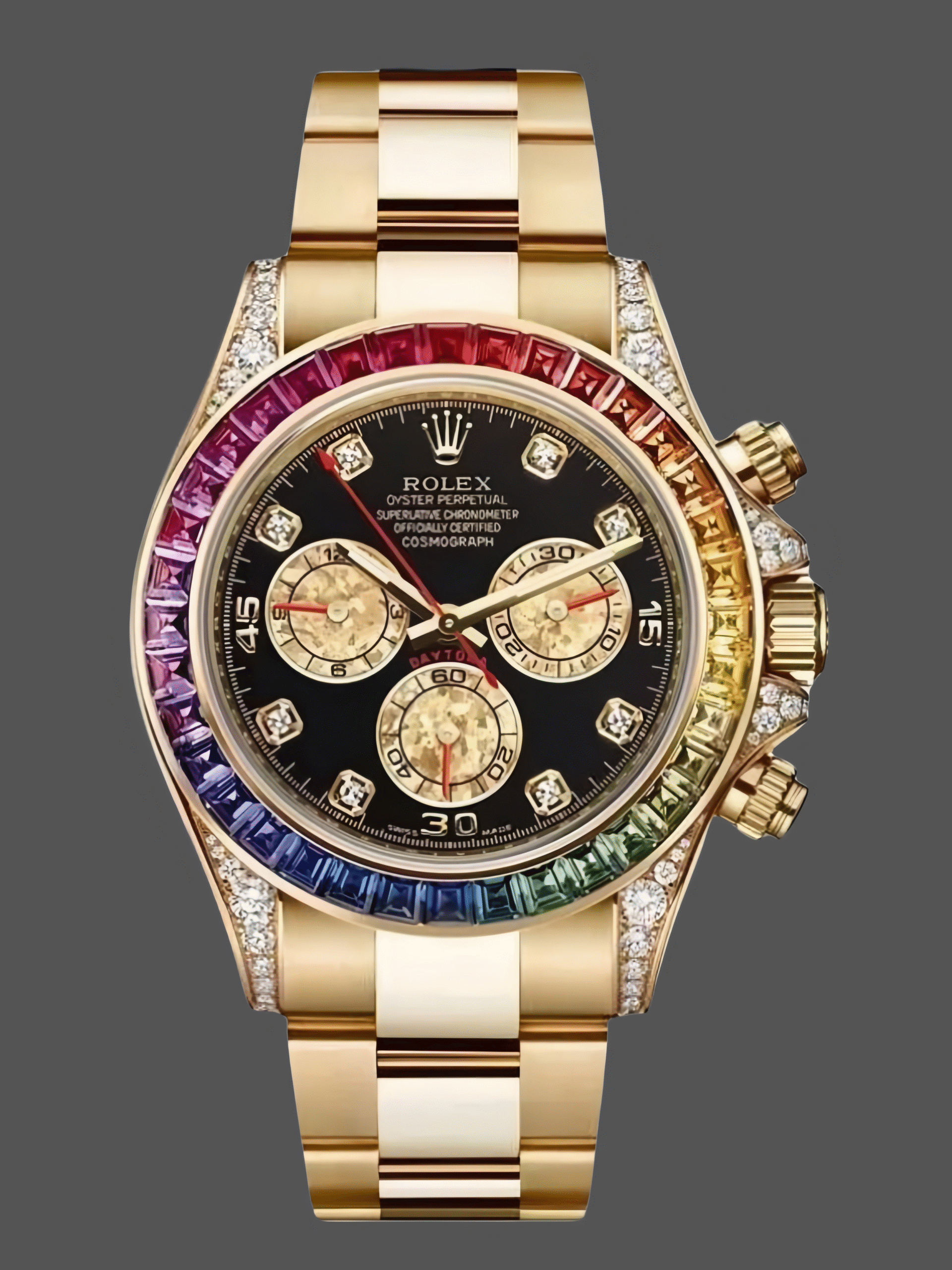 Rolex Daytona Chronograph Automatic Chronometer Diamond Black Dial 116598RBOW 0001
